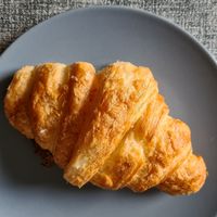 Plain croissant, take away at Szklarnia in Krakow