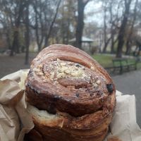 Cinnamon swirl at Szklarnia in Krakow