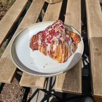 Another chocolate and cherry crossiant at Szklarnia in Krakow