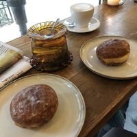 Rose jam doughnuts😄  at Szklarnia in Krakow