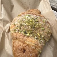 Pistache croissant   at Szklarnia in Krakow