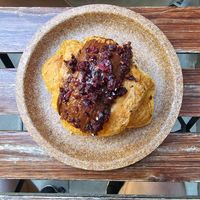 Chocolate cherry croissants at Szklarnia in Krakow