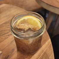 Ginger espresso (Ginger Beer with espresso) at Szklarnia in Krakow