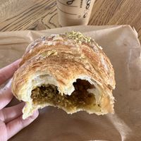 Pistachio Croissant  at Szklarnia in Krakow