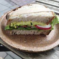 Sandwich at Szklarnia in Krakow