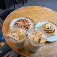 Iced coffees at Szklarnia in Krakow