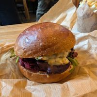 Vegan pastrami at Szklarnia in Krakow