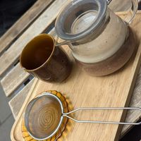 Choco chai latte at Szklarnia in Krakow