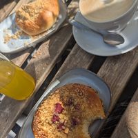 The best raspberry frangipane I have ever tasted! at Szklarnia in Krakow