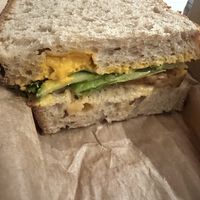 Sandwich with pumpkin   at Szklarnia in Krakow