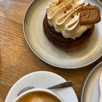 Gingerbread bun w/ Clotted Cream  at Szklarnia in Krakow