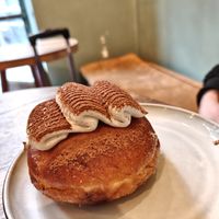Tiramisu donut at Szklarnia in Krakow