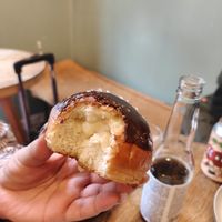 Vanilla bun at Szklarnia in Krakow