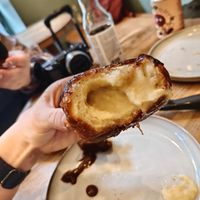 Vanilla donut at Szklarnia in Krakow