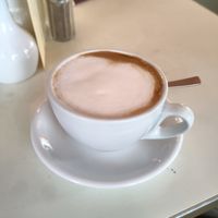 Oat flat white at Cafe Jasmin in Munich