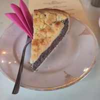 Poppyseed cherry pie at Cafe Jasmin in Munich