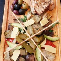 Vegan sharing board  at Del Villaggio in Birmingham
