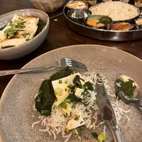 Palak tofu   at Namaste Holborn in London
