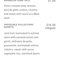 Look 👀  at what we saw on their menu!  at Mexicali Blue in Wappingers Falls