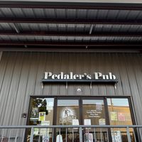 On side street  at Pedaler's Pub in Bentonville