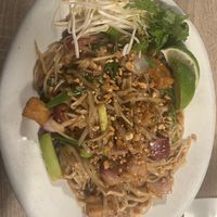 Pad Thai vegan with tofu  at BKK Thai Kitchen + Bar in Corpus Christi