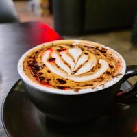 Almond milk cappacino at The Spade in Glenroy