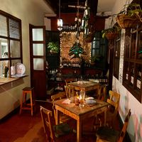 Some of the seating at Pita in Popayan