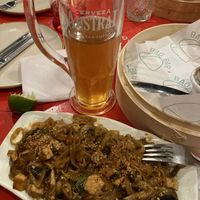 Vegan Pad Thai with mushrooms and tofu at Bao Bar in Santiago