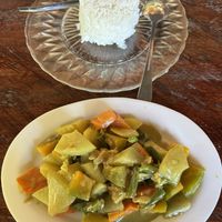 Veggie yellow curry   at KooKaburra in Siargao
