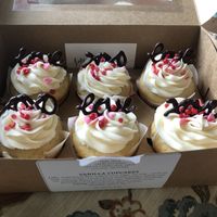 Valentines Day Vanilla Cupcakes at Small Things Bakery in Corvallis