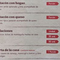 Menu page 2 of 6, January 2023 at Mora Castilla in Popayan