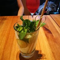 Cocktail with rice-vodka at An Vegan House - Lange Reihe in Hamburg