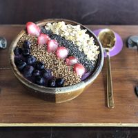 Açai smoothie bowl (choose 5 toppings)  at The Backyard Cafe & Bistro in Koh Lanta
