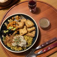 They had a naver review promotion going on and they offered free 30ml red wine with your order  at Amin 아민 in Seoul