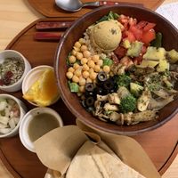Bowl with pita  at Amin 아민 in Seoul