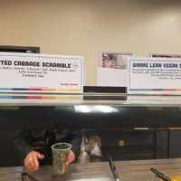 Vegan hot bar options at Good Foods Market and Cafe in Lexington