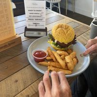Falafel Burger  at The Shelter in Queenstown