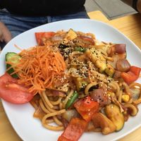 Udon with veggies and kimchi at Gravity in Stuttgart