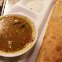 paneer dosa was too big to finish (Sambar was so good) at Royal Rasoi in Bangkok