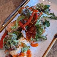 'Crispy' tofu chips (not crispy at all) at The Stanhill in Oswaldtwistle