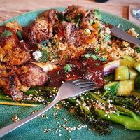 Shanghai Nights (Already eaten quite a lot of it, and this was just half of the meal) at The Brook in Wallington