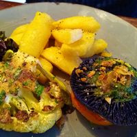 Cauliflower steak at The Dog Inn Belthorn in Blackburn
