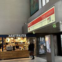 location at main entrance of central train station  at Haferkater - Hbf Düsseldorf in Dusseldorf