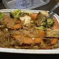 Pad see ew without fish sauce and with tofu   at Wild Ginger in Norwell