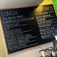 Great vegan menu  at Moe Joe in Clemson