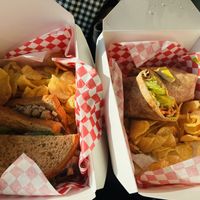 I tried two vegan items from the menu and both were great. The Vegan Chik and The Curry Wrap    at Moe Joe in Clemson