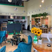 Inside the coffee shop at Moe Joe in Clemson