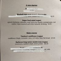 Menu  at The Bushmills Inn in Antrim