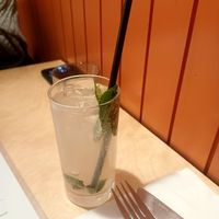 Gin, ginger and mint cocktail. Gorgeous! at Chuku's in North London