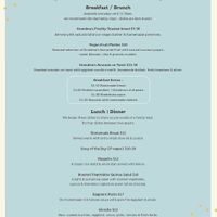 Vegan Menu at Grandma's in Townsville